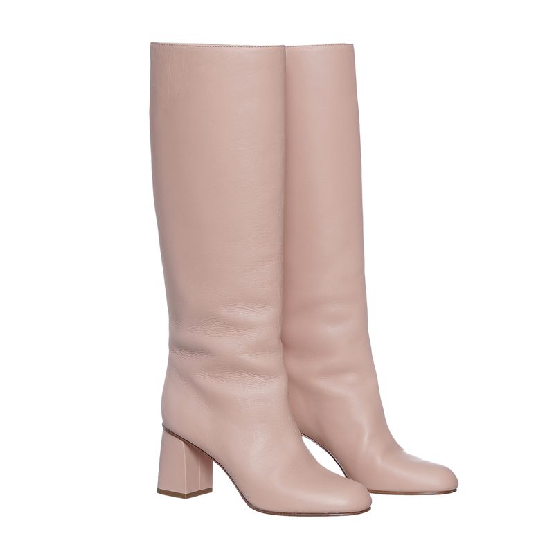 Bota-Red-Valentino-Couro-Rosa-Claro