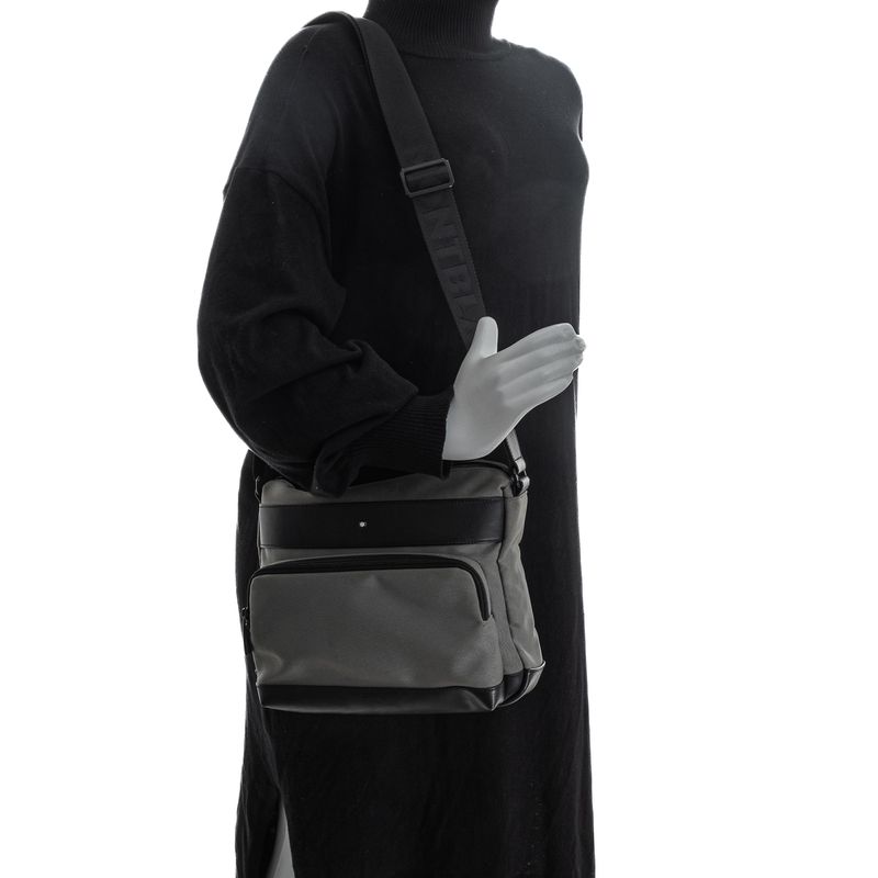 Bolsa-Montblanc-Nylon-e-Couro-Bicolor-