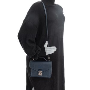Bolsa Louis Vuitton Monceau BB Epi Azul