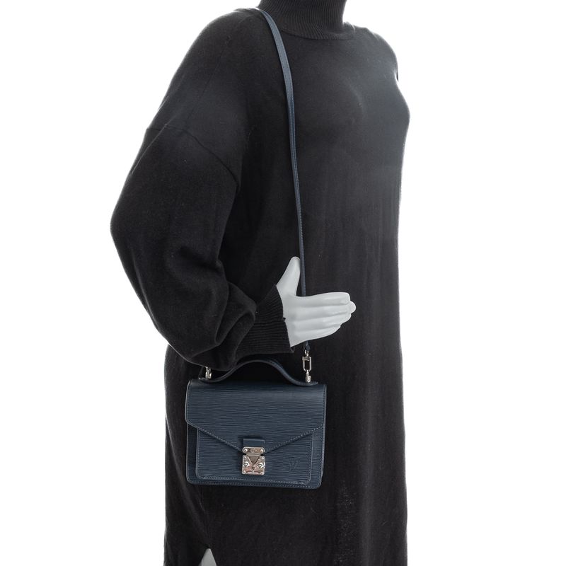 Bolsa-Louis-Vuitton-Monceau-BB-Epi-Azul