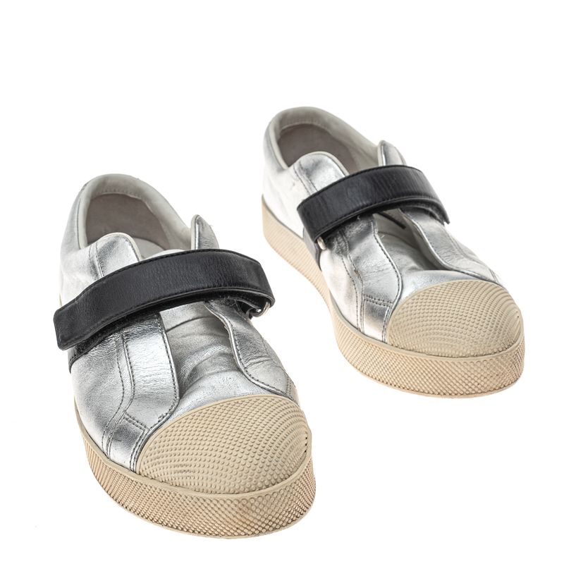 Tenis-Prada-Prateado-