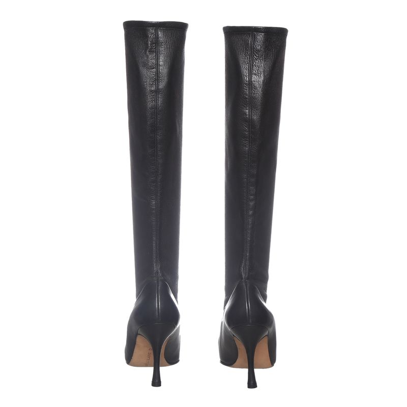 Bota-Manolo-Blahnik-Cano-Longo-Couro-Preta