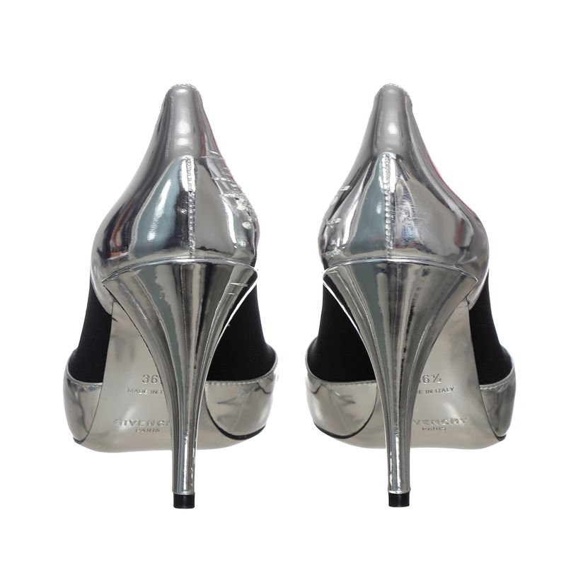 Sapato-Givenchy-Scarpin-Prateado