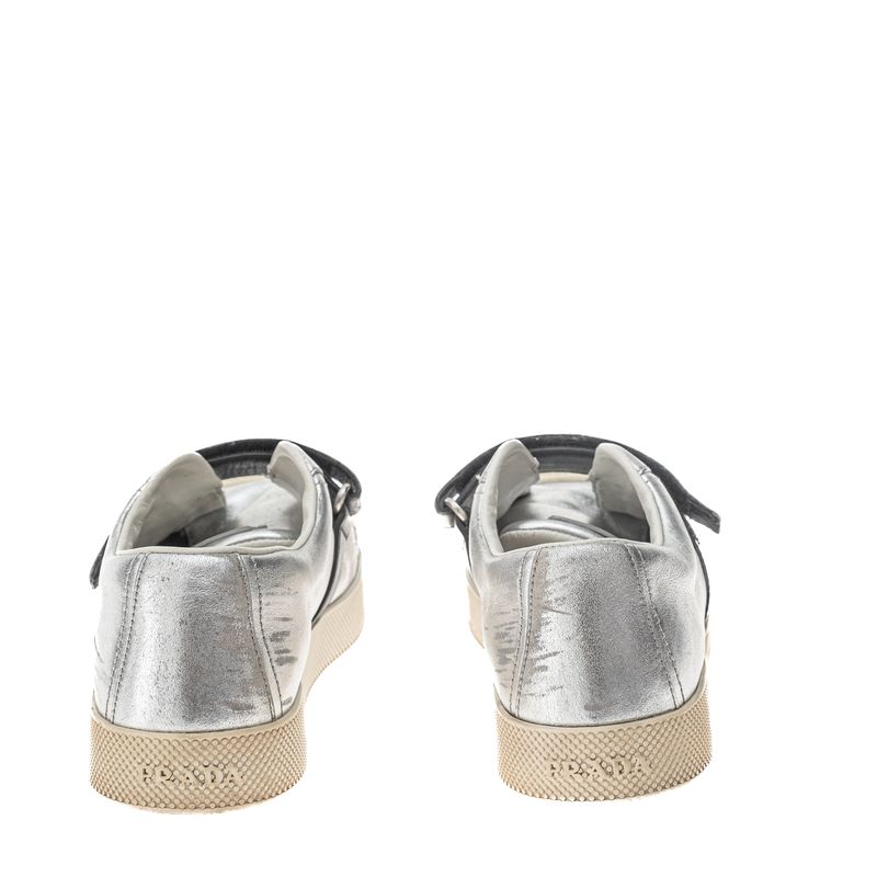 Tenis-Prada-Prateado-