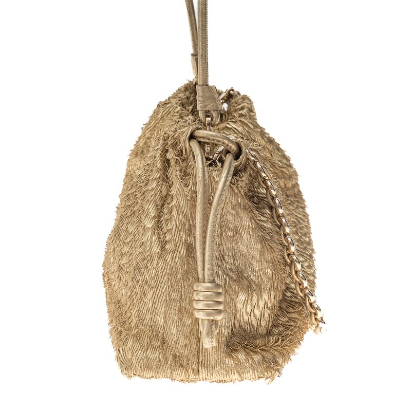 Bolsa-Loewe-Flamenco-Dourada-