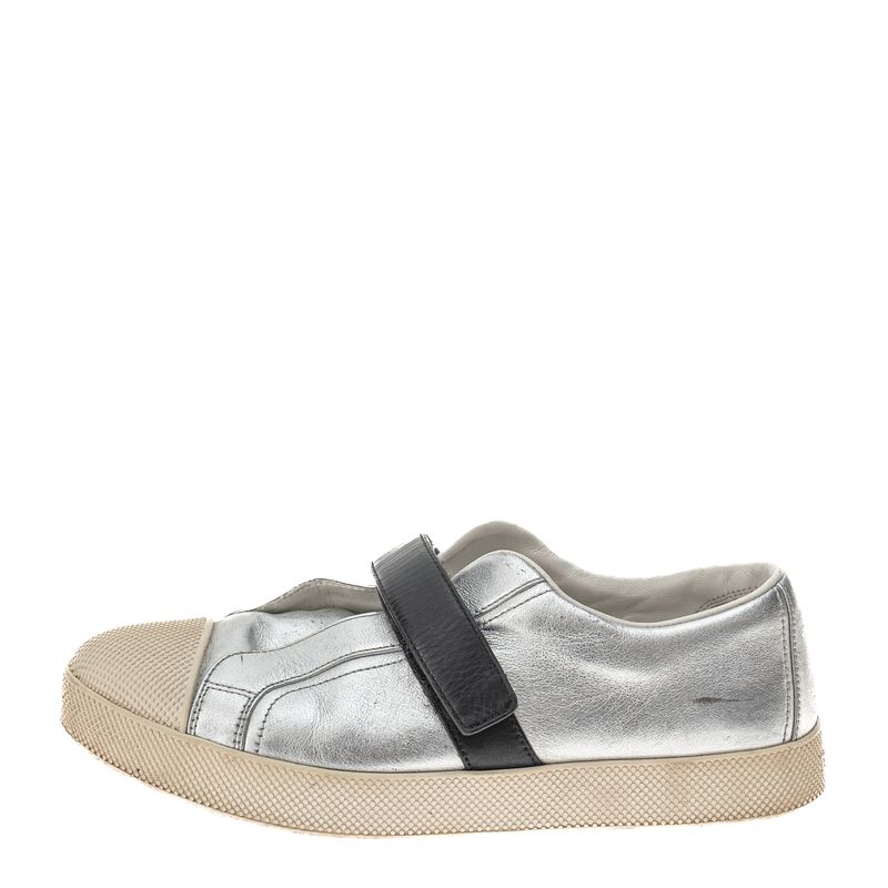Tenis-Prada-Prateado-