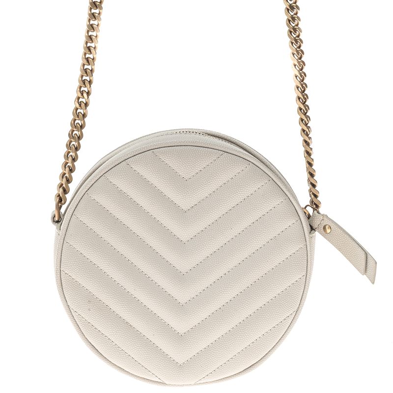Bolsa-Saint-Laurent-Round-Creme-