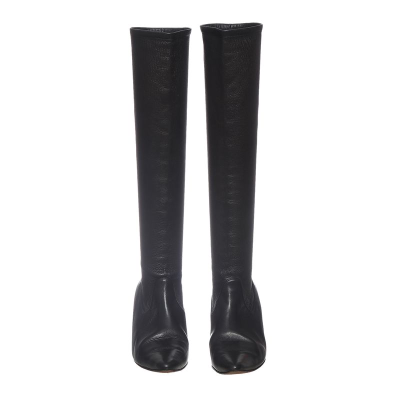 Bota-Manolo-Blahnik-Cano-Longo-Couro-Preta