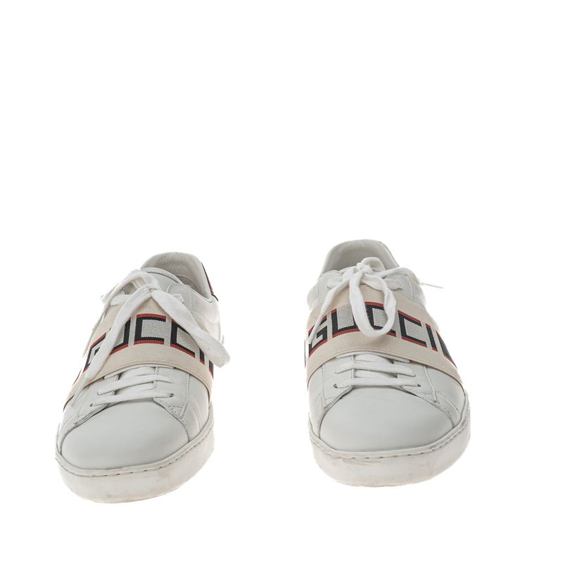 Tenis-Gucci-Ace-Stripe-Branco-