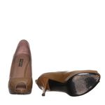 Sapato-Louis-Vuitton-Peep-Toe-Oh-Really-Verniz-Marrom