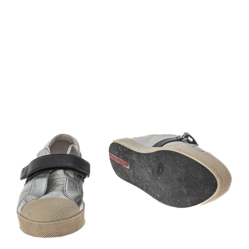 Tenis-Prada-Prateado-
