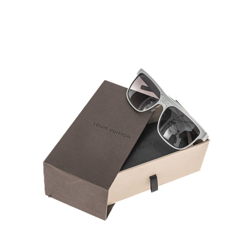 Oculos-Louis-Vuitton-Metal-Prateado-