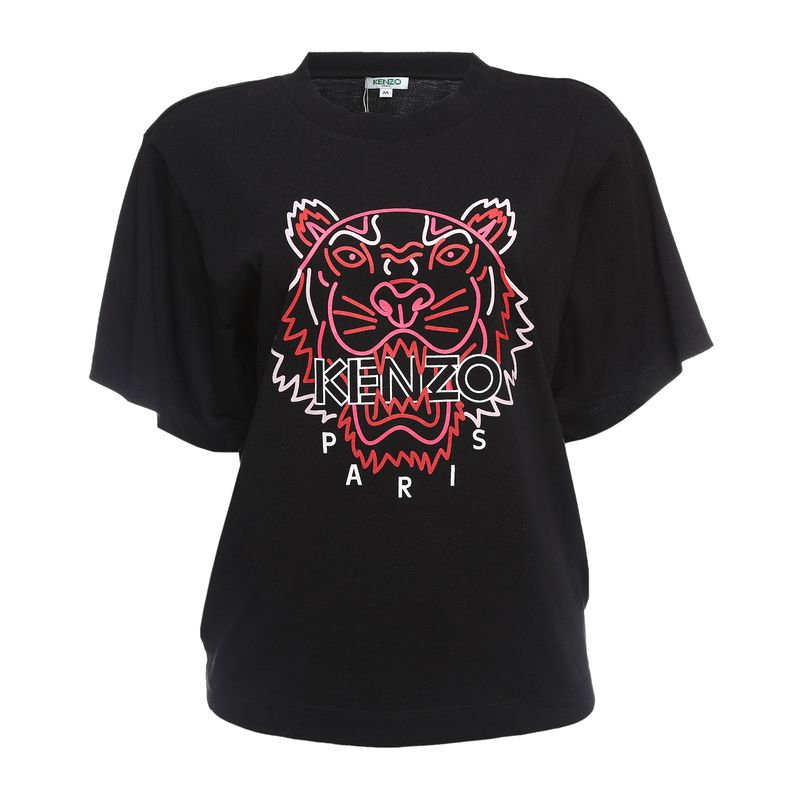 Camiseta-Kenzo-Estampada-Preta