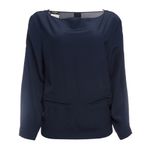 Blusa-Chanel-Seda-Azul-Marinho