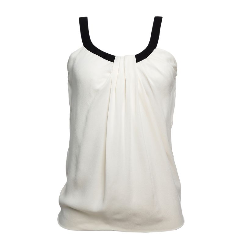 Blusa-Gucci-Seda-Bicolor-Branca-e-Preta