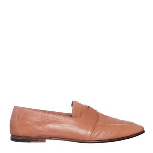 Mocassim Hermès Couro Rosê