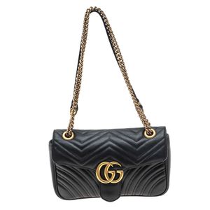 Bolsa Gucci Marmont GG Preta
