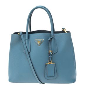 Bolsa Prada Double Saffiano Azul