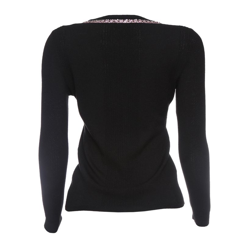 Cardiga-Dolce---Gabbana-com-Bordado-Preto