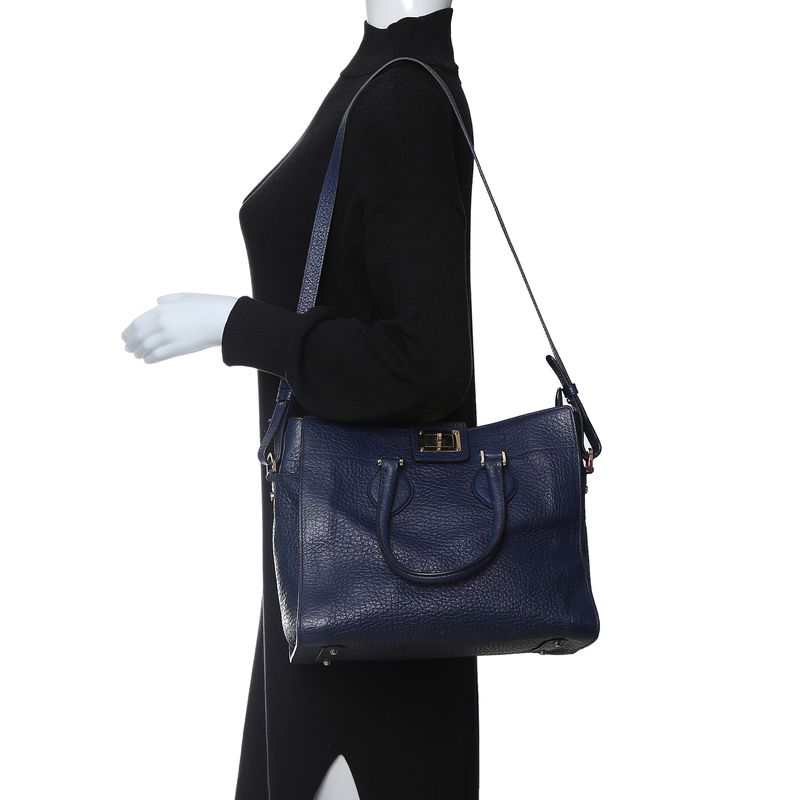 Bolsa-Roberto-Cavalli-Couro-Azul-