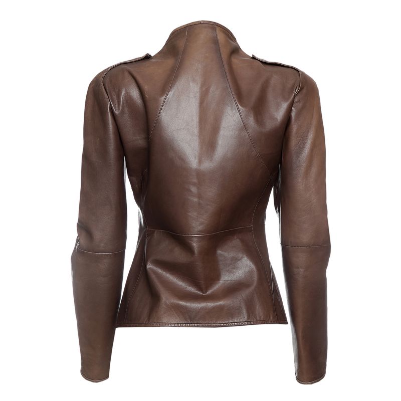 Jaqueta-Emporio-Armani-Couro-Marrom
