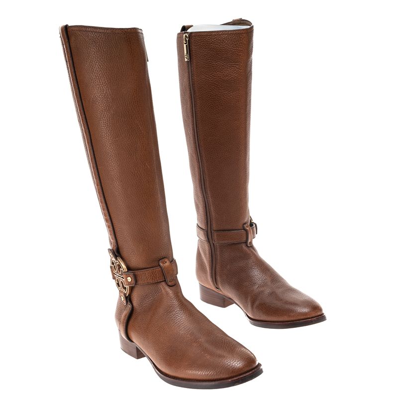 Bota-Tory-Burch-Couro-Caramelo-