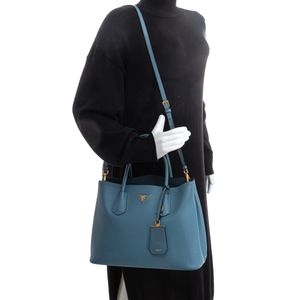 Bolsa Prada Double Saffiano Azul