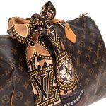 Lenco-Louis-Vuitton-Bandeau-Estampado-Marrom-