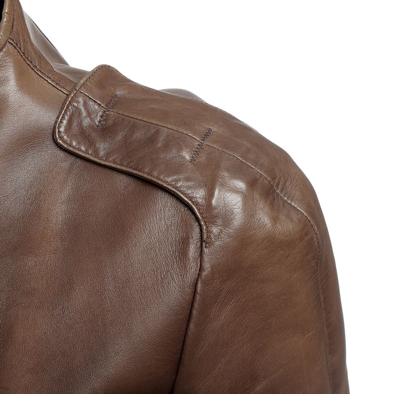 Jaqueta-Emporio-Armani-Couro-Marrom
