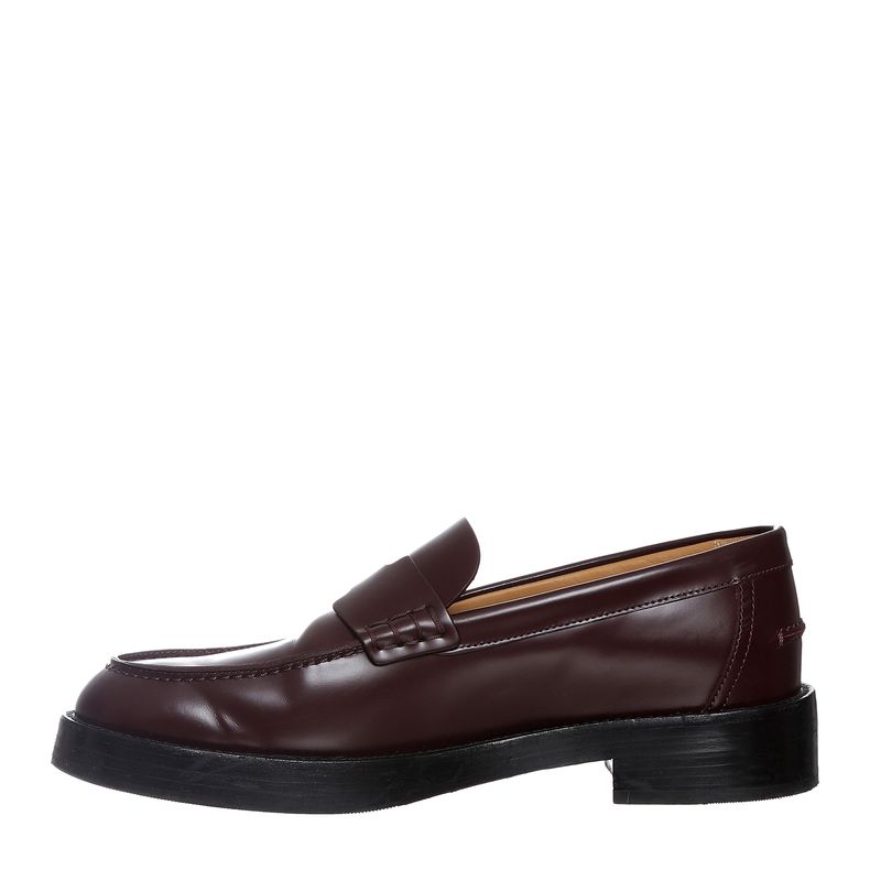 Mocassim-Hermes-Hour-Couro-Vinho-
