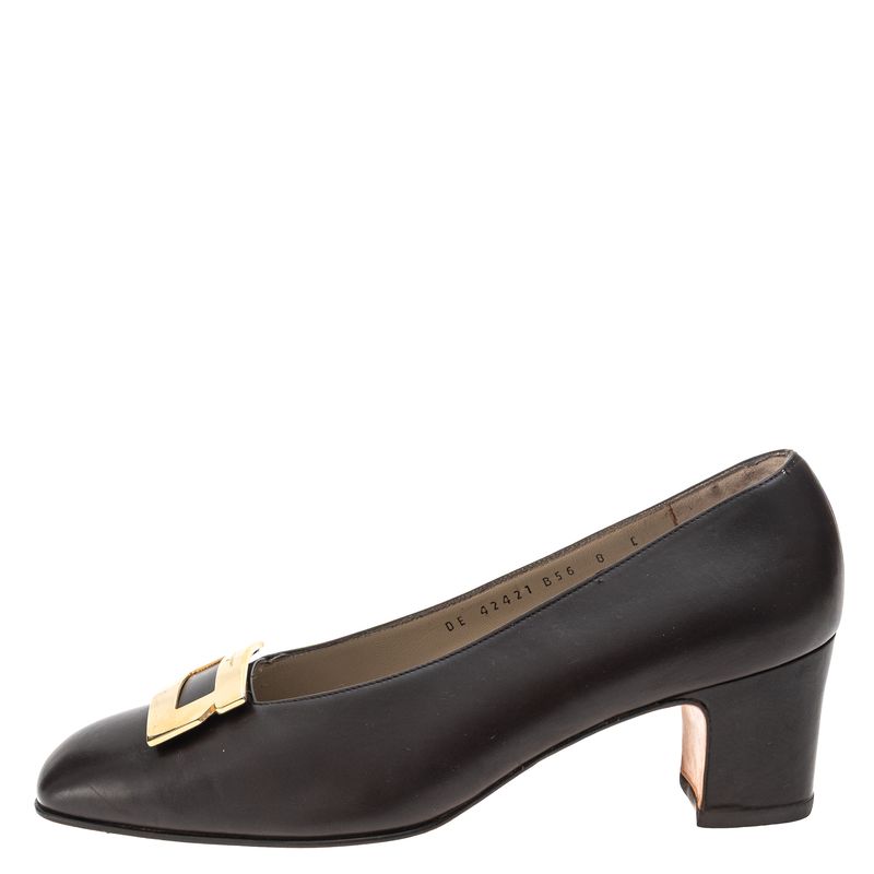 Sapato-Salvatore-Ferragamo-Couro-Marrom