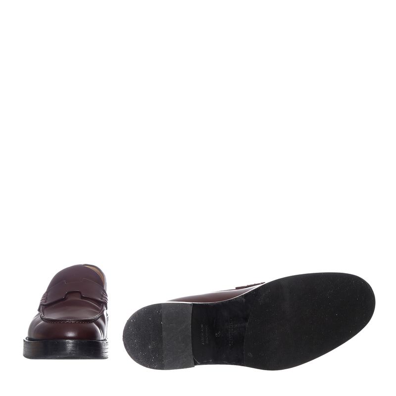 Mocassim-Hermes-Hour-Couro-Vinho-