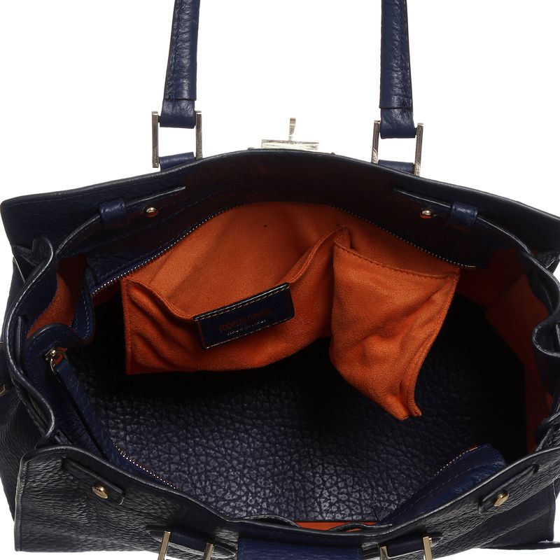 Bolsa-Roberto-Cavalli-Couro-Azul-