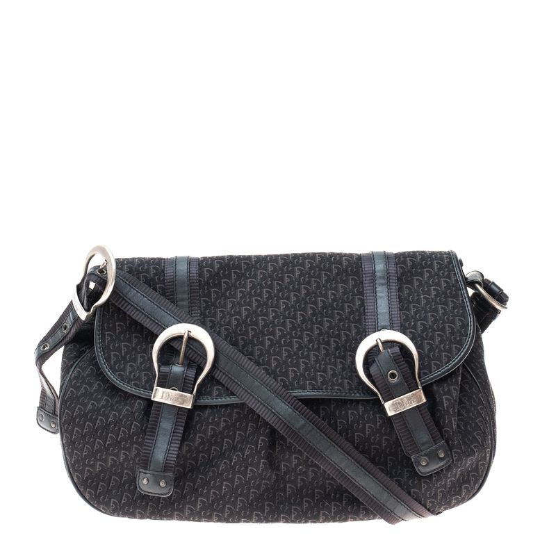 Bolsa-Christian-Dior-Vintage-Monograma-Preta-
