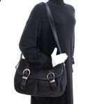 Bolsa-Christian-Dior-Vintage-Monograma-Preta-
