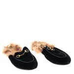 Mule-Gucci-Princetown-Pelos-Couro-Preto