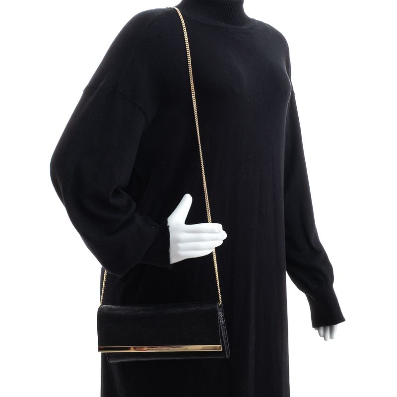 Clutch-Diane-Von-Furstenberg-Couro-Preto-
