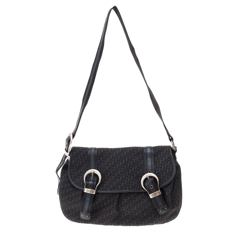 Bolsa-Christian-Dior-Vintage-Monograma-Preta-
