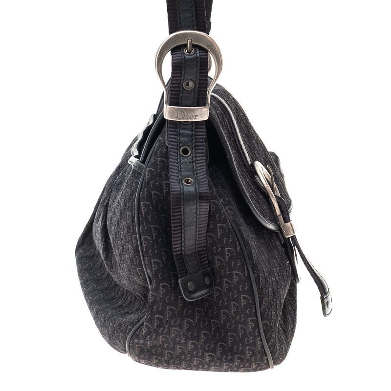 Bolsa-Christian-Dior-Vintage-Monograma-Preta-