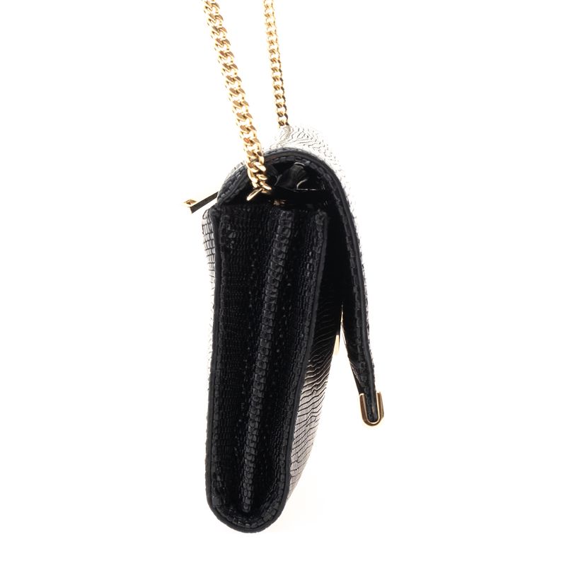 Clutch-Diane-Von-Furstenberg-Couro-Preto-