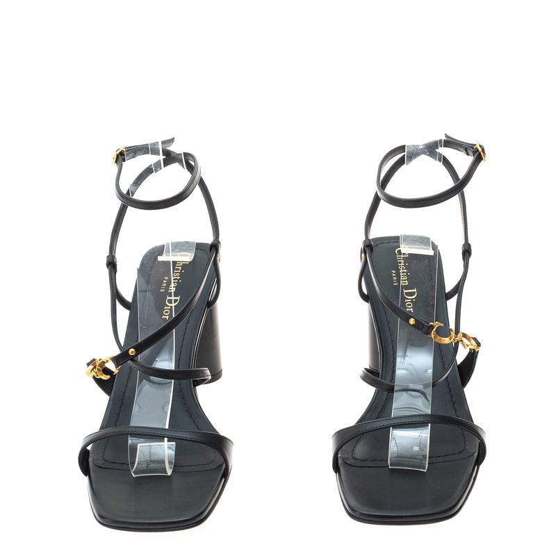 Sandalia-Christian-Dior-Couro-Preto-