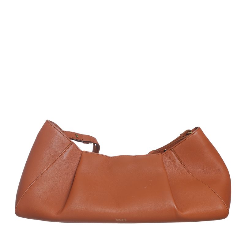 Bolsa-Khaite-Tan-Jeanne-Couro-Marrom-