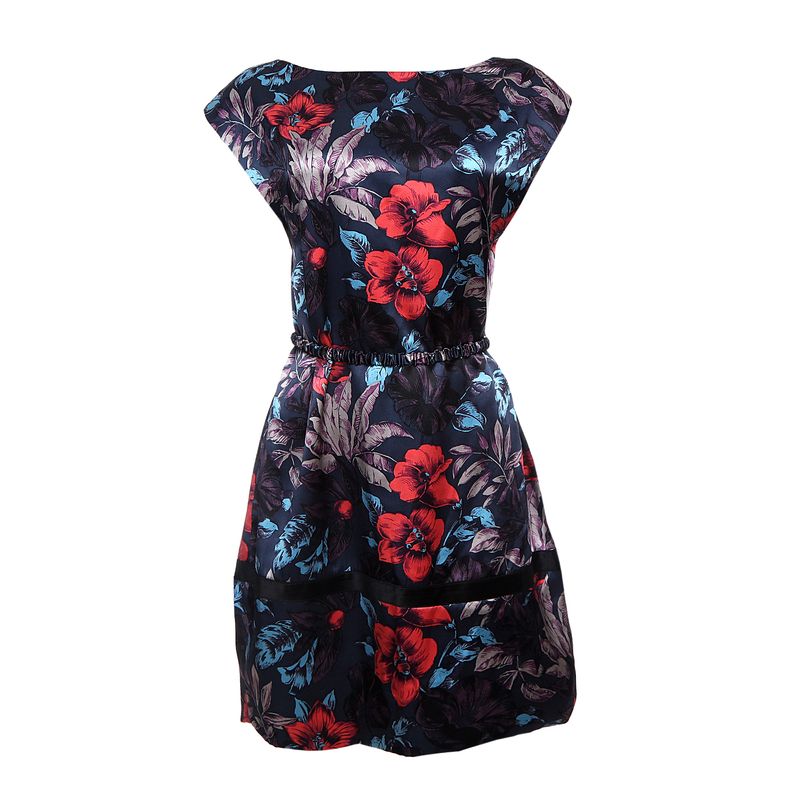 Vestido-Marc-Jacobs-Seda-com-Cinto-Floral-Azul