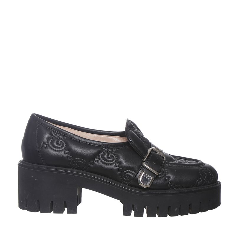 Mocassim-Gucci-GG-Couro-Preto