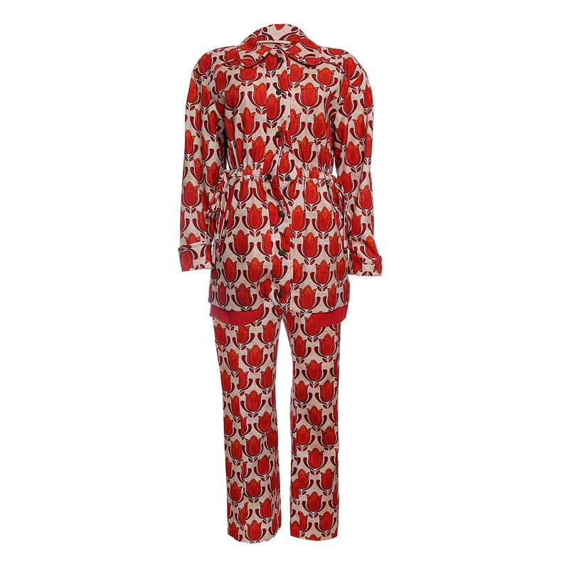 Conjunto-Paula-Raia-Casaco-e-Calca-Estampado-Vermelho