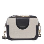 Bolsa-Escudero-Couro-e-Tecido-Preto-e-Creme-