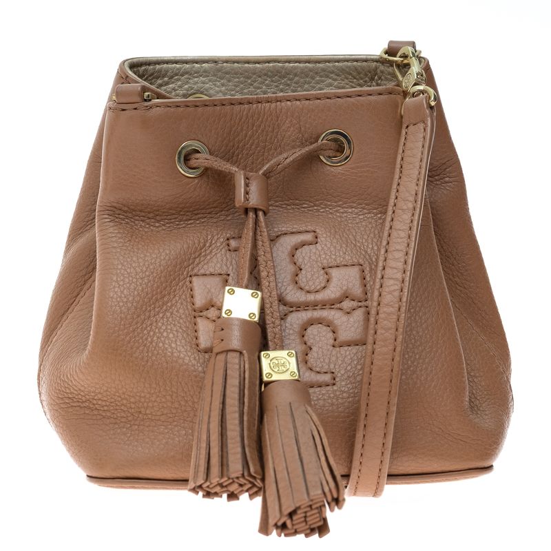 Bolsa-Tory-Burch-Bucket-Couro-Marrom-