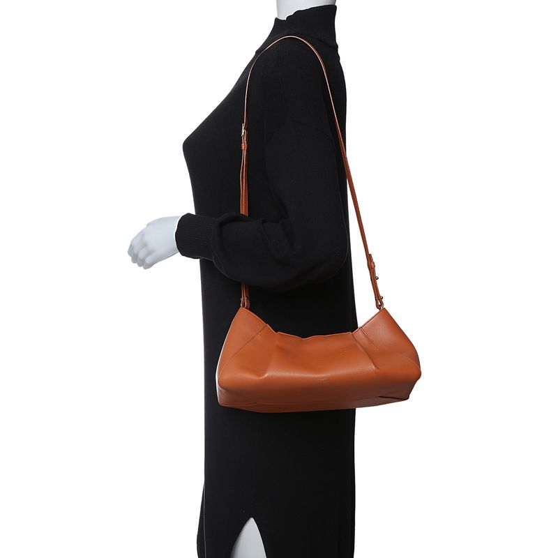 Bolsa-Khaite-Tan-Jeanne-Couro-Marrom-