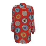 Camisa-BDLN-Seda-Estampada-Vermelha
