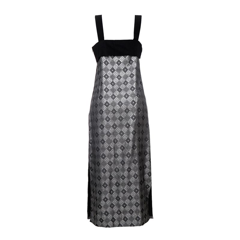 Vestido-Allmost-Vintage-Jacquard-Prateado